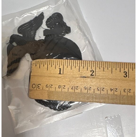 Black Metal US Marine Corps USMC Eagle Globe Anchor Car Emblem Badge Sticker - Picture 6 of 7